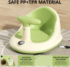 Baby Bath Seat Breathable Mesh Suction Base Wireless Thermometer