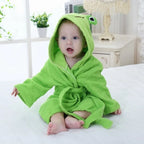 Baby Bathrobe Hooded Animal 100% Cotton