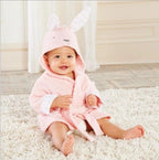 Baby Bathrobe Hooded Animal 100% Cotton