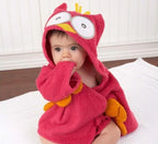 Baby Bathrobe Hooded Animal 100% Cotton