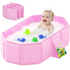 Baby Bathtub Collapsible Inflatable Edge Anti-Slip Base