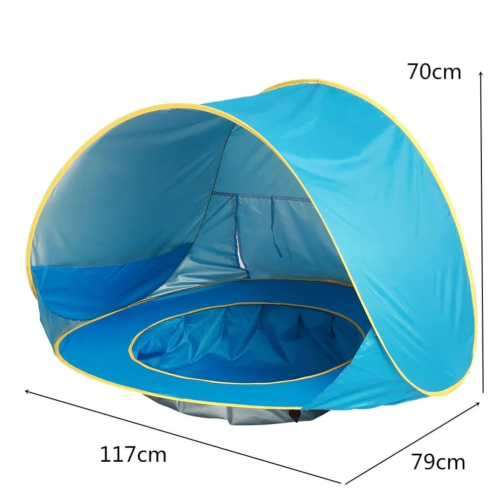 Baby Beach Tent Pop-Up & Built-In Pool UV50 Protection