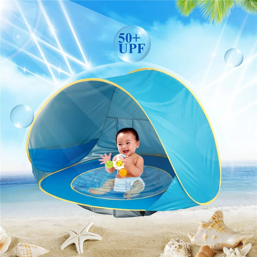 Baby Beach Tent Pop-Up & Built-In Pool UV50 Protection