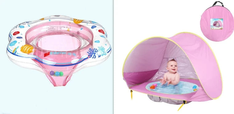 Baby Beach Tent Pop-Up & Built-In Pool UV50 Protection