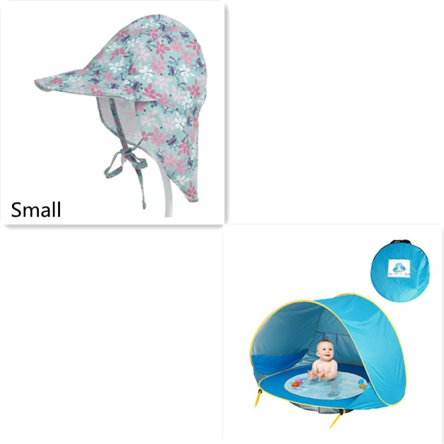 Baby Beach Tent Pop-Up & Built-In Pool UV50 Protection