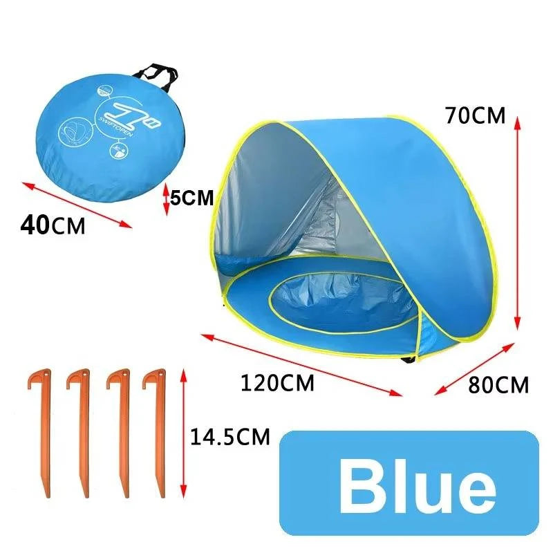Baby Beach Tent Pop-Up Removable Splash Pool UPF 50