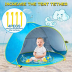 Baby Beach Tent UPF 50 Pop-Up & Splash Pool