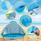 Baby Beach Tent UPF 50 Pop-Up & Splash Pool