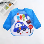 Baby Bib Long-Sleeve Waterproof Adjustable Tie Closure