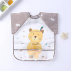 Baby Bib Long-Sleeve Waterproof Adjustable Tie Closure