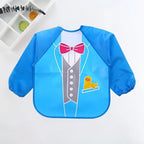 Baby Bib Long-Sleeve Waterproof Adjustable Tie Closure