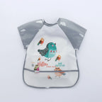 Baby Bib Long-Sleeve Waterproof Adjustable Tie Closure