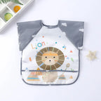 Baby Bib Long-Sleeve Waterproof Adjustable Tie Closure