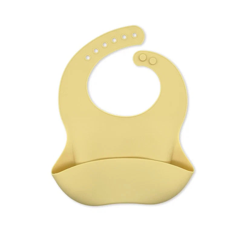 Baby Bib Waterproof Silicone Adjustable Closure Animal Print