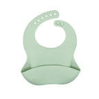 Baby Bib Waterproof Silicone Adjustable Closure Animal Print