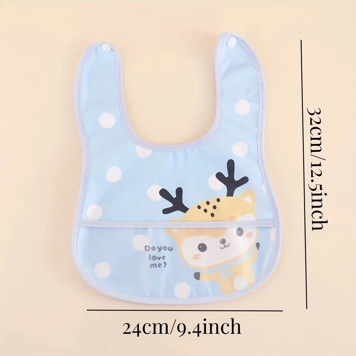 Baby Bibs Waterproof & Adjustable Set of 5