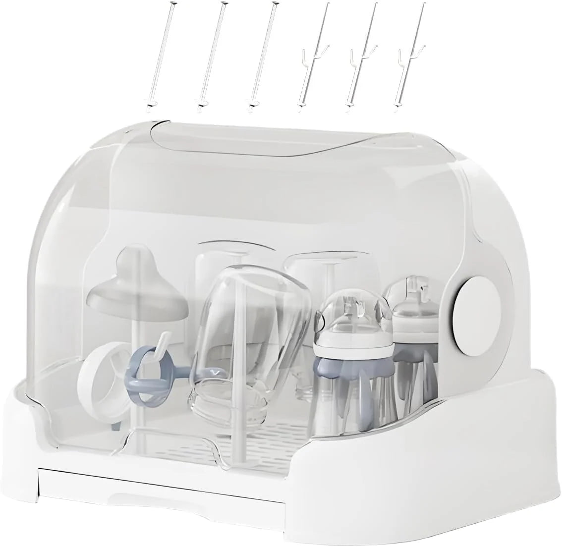 Baby Bottle Dryer Foldable Removable Drain Tray