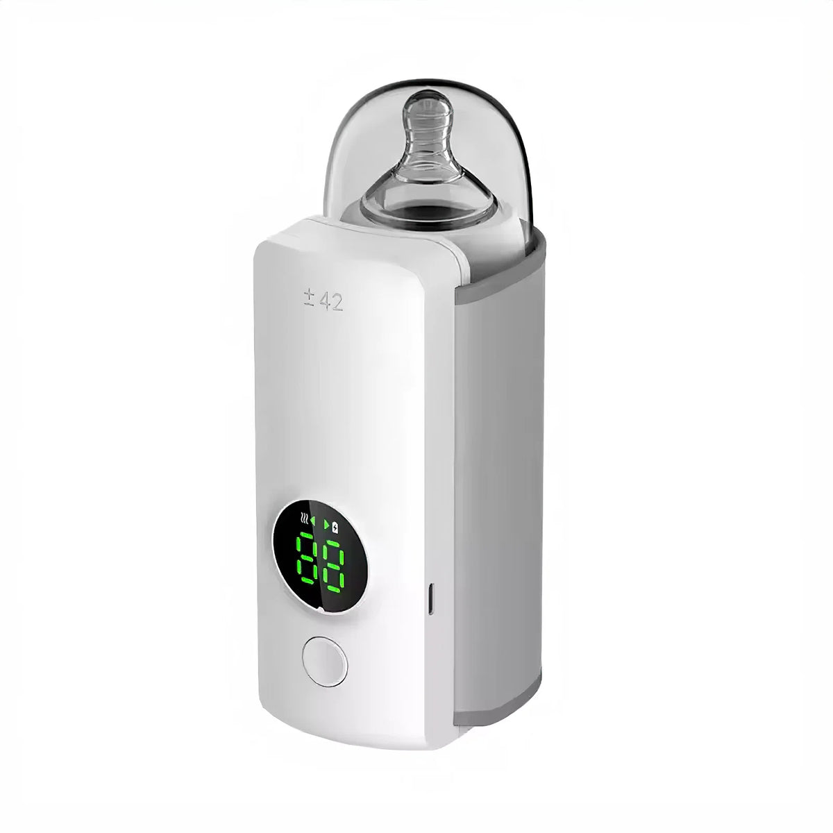 Baby Bottle Warmer Portable Rechargeable Digital Display Adjustable Temp