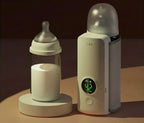 Baby Bottle Warmer Portable Rechargeable Digital Display Adjustable Temp