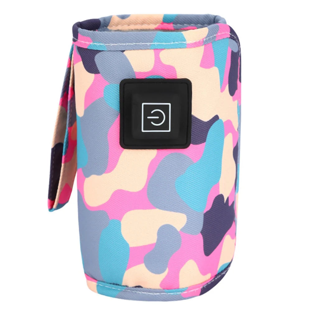 Baby Bottle Warmer USB Powered Adjustable Heat Stretchy Sleeve