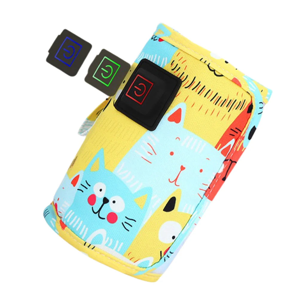 Baby Bottle Warmer USB Powered Adjustable Heat Stretchy Sleeve