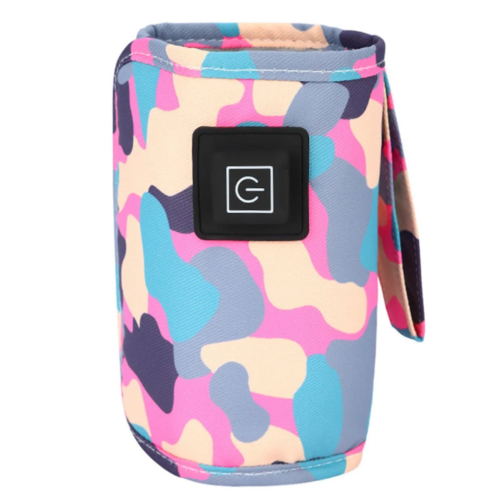 Baby Bottle Warmer USB Powered Adjustable Heat Stretchy Sleeve