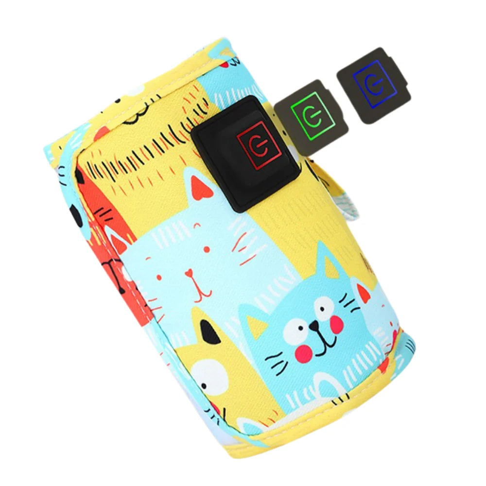 Baby Bottle Warmer USB Powered Adjustable Heat Stretchy Sleeve