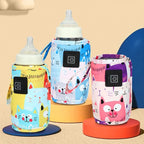 Baby Bottle Warmer USB-Powered Insulated Fabric & 3 Heat Settings