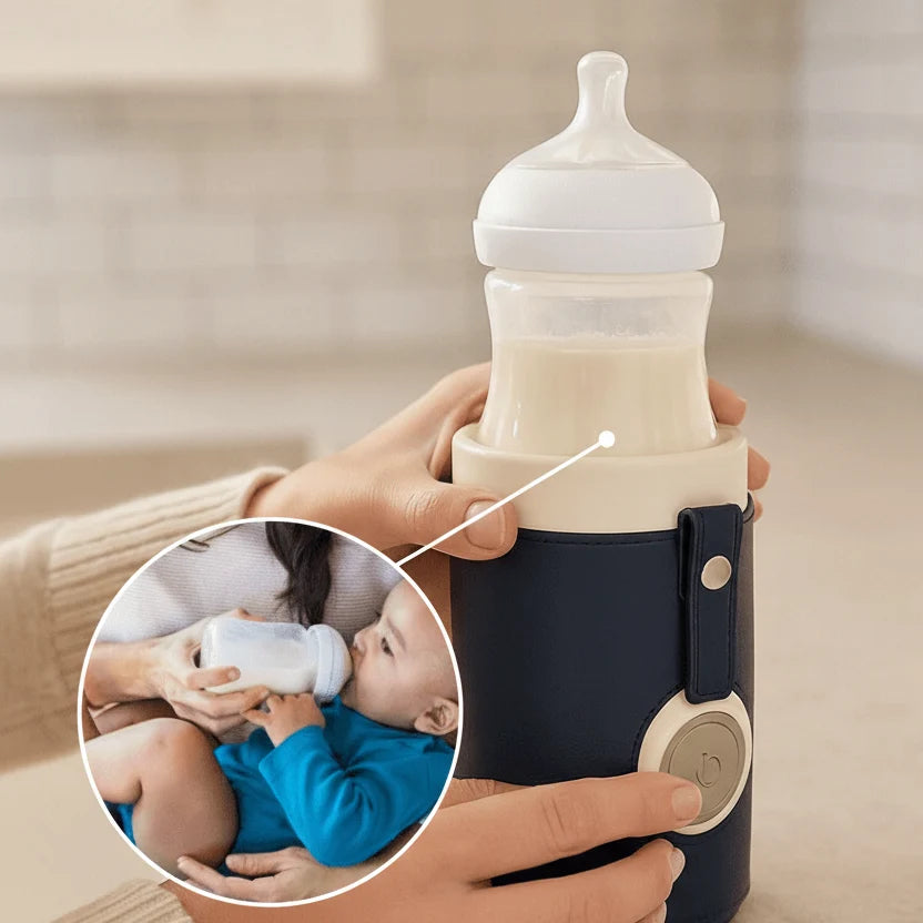 Baby Bottle Warmer USB Rechargeable Three Heat Settings