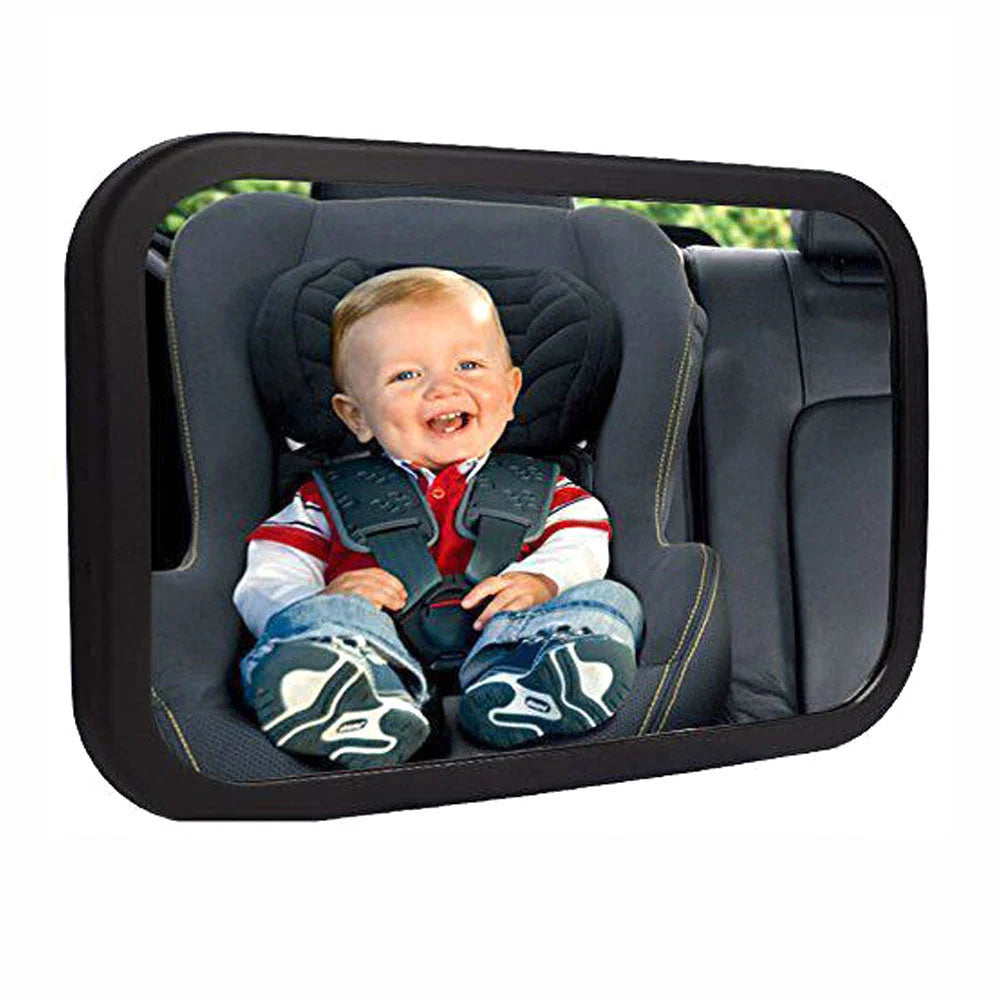 Baby Car Mirror 360° Rotating Shatterproof Tool-Free Install