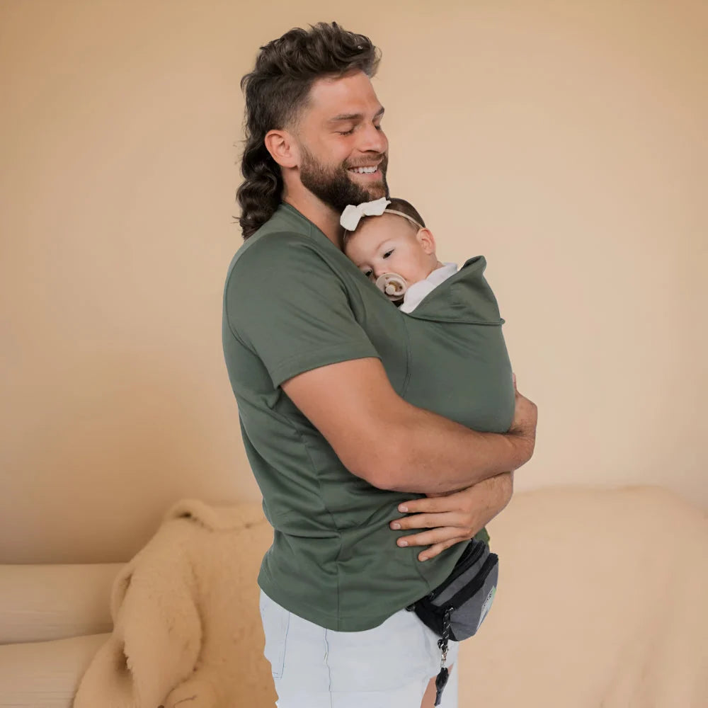 Baby Carrier Shirt Pullover Pouch Breathable Cotton Blend