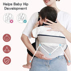 Baby Carrier Wrap Breathable Mesh Padded Straps Adjustable Fit