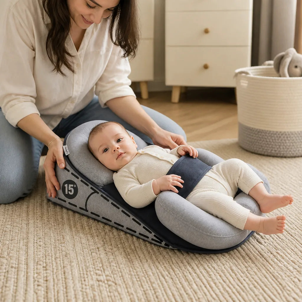 Baby Cradle Enclosed Frame Curved Base with Flat Pad