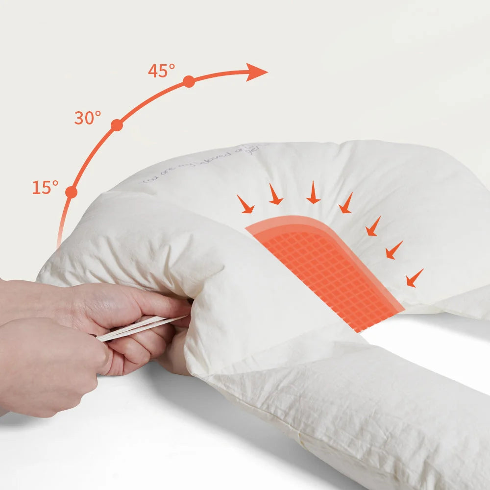 Baby Cuddle Pillow Ergonomic Support Antibacterial Cotton