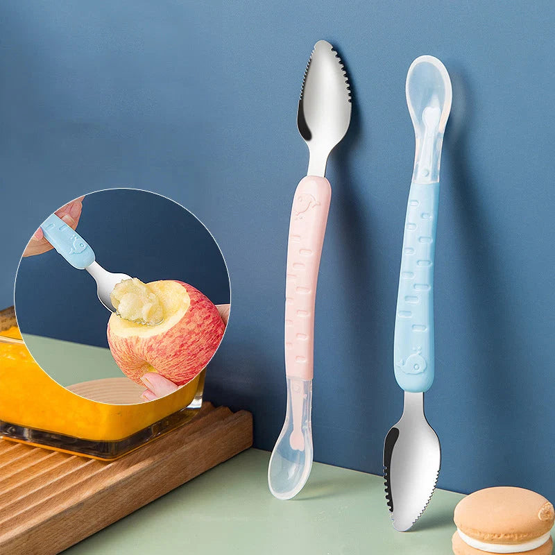 Baby Feeding Spoon Dual-Head Silicone BPA-Free