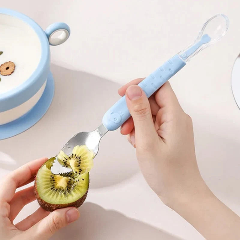 Baby Feeding Spoon Dual-Head Silicone BPA-Free