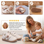 Baby First Walker Shoes Flexible Non-Slip Sole & Adjustable Closure