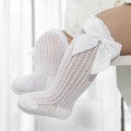 Baby Girl Socks 100% Cotton Large Bow