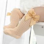 Baby Girl Socks 100% Cotton Large Bow