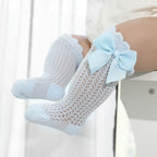 Baby Girl Socks 100% Cotton Large Bow