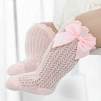 Baby Girl Socks 100% Cotton Large Bow