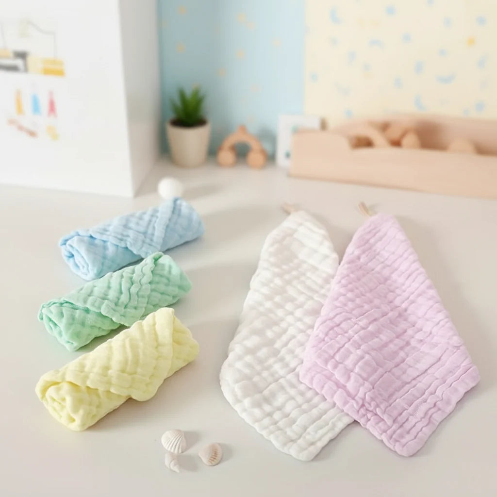 Baby Muslin Cloth Set Extra Soft Breathable Five Pack