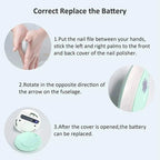 Baby Nail Trimmer Electric Quiet Safety Stop 6 Heads