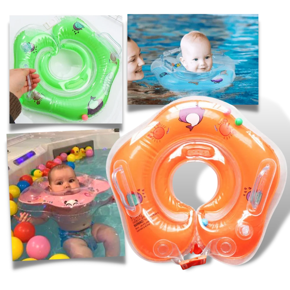 Baby Neck Float Double Air Chambers Leak-Proof Dual Handles