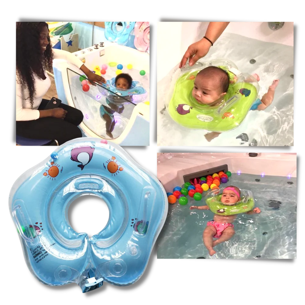 Baby Neck Float Double Air Chambers Leak-Proof Dual Handles