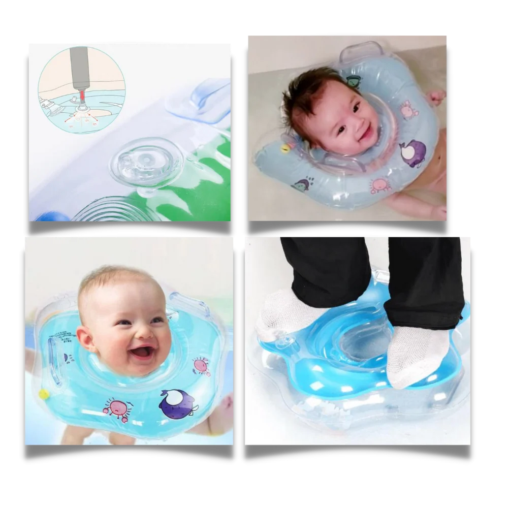 Baby Neck Float Double Air Chambers Leak-Proof Dual Handles