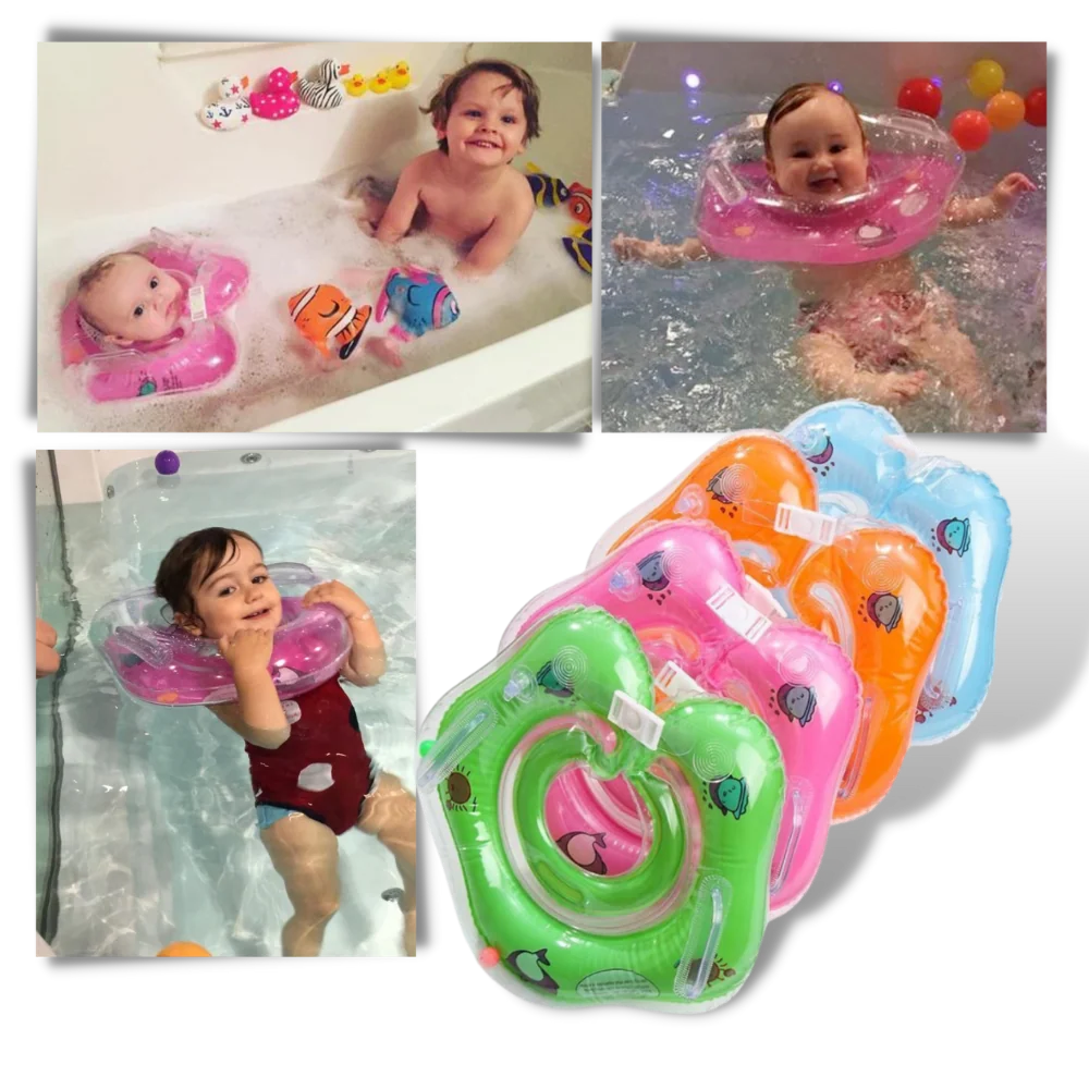 Baby Neck Float Double Air Chambers Leak-Proof Dual Handles