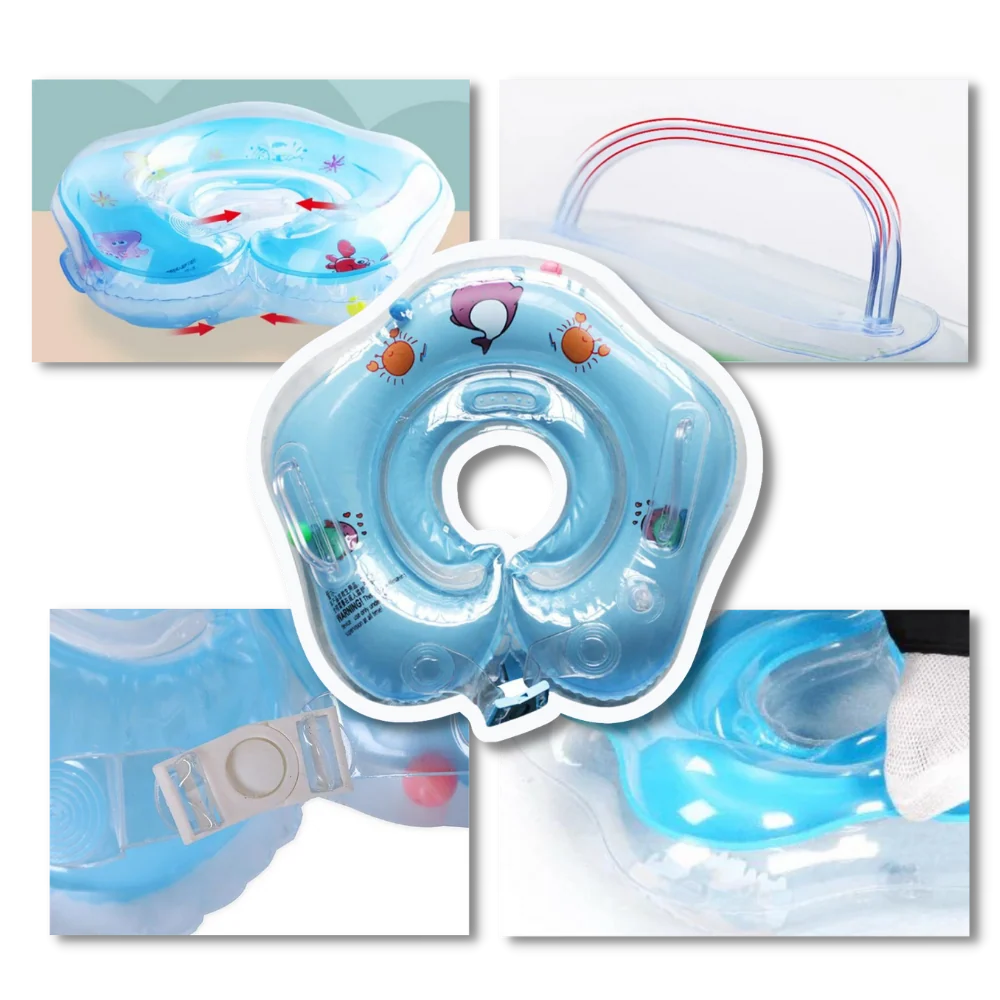 Baby Neck Float Double Air Chambers Leak-Proof Dual Handles