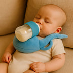 Baby Nursing Pillow Curved Bottle Holder Breathable Mesh