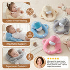 Baby Nursing Pillow Curved Bottle Holder Breathable Mesh